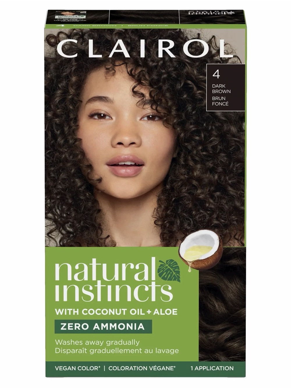 4 Pack Clairol Natural Instincts Hair Color Boxes in 4 Dark Brown Brand New